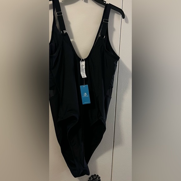 🆕 CUPSHE BLACK BATHING SUIT (1X) - Picture 7 of 9